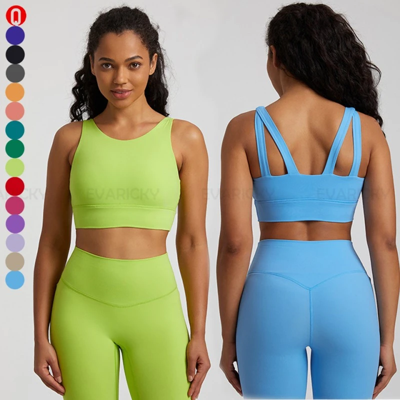 High Neck Gym Sports Bra