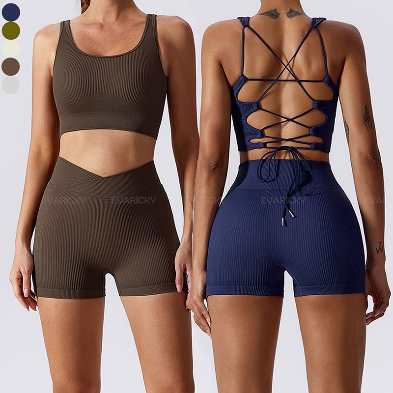 Padded Strappy Yoga Sports Bra