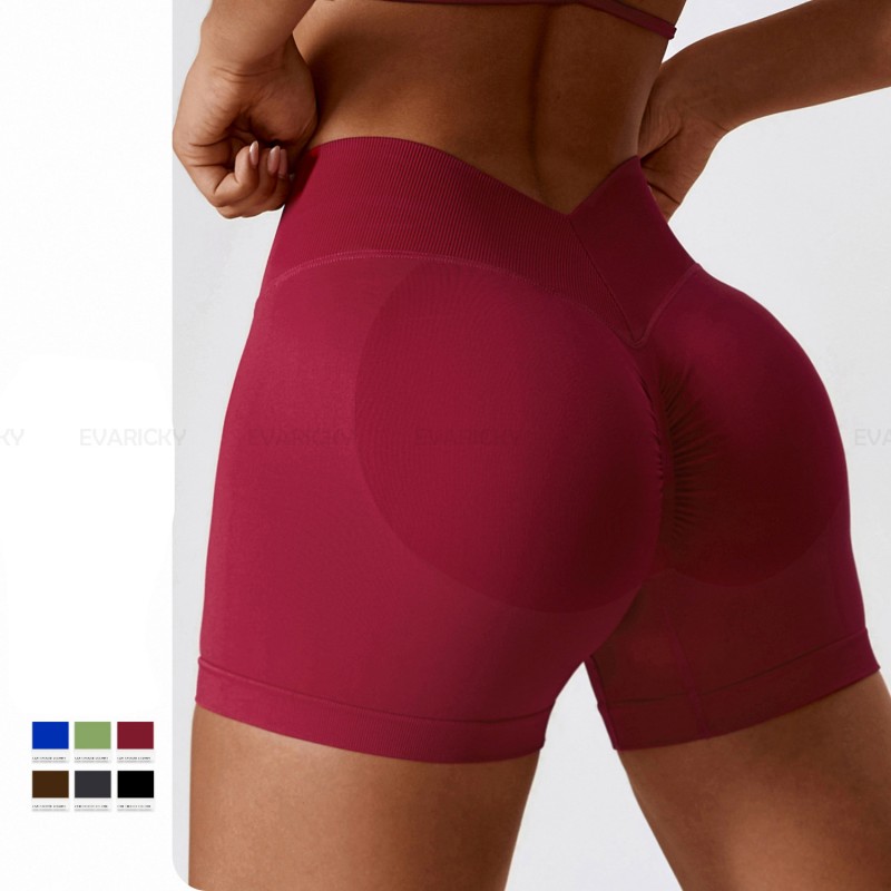 V Back Fitness Workout yoga Shorts