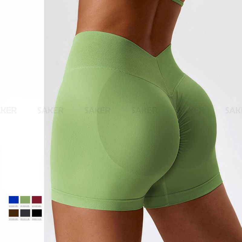 V Back Fitness Workout yoga Shorts