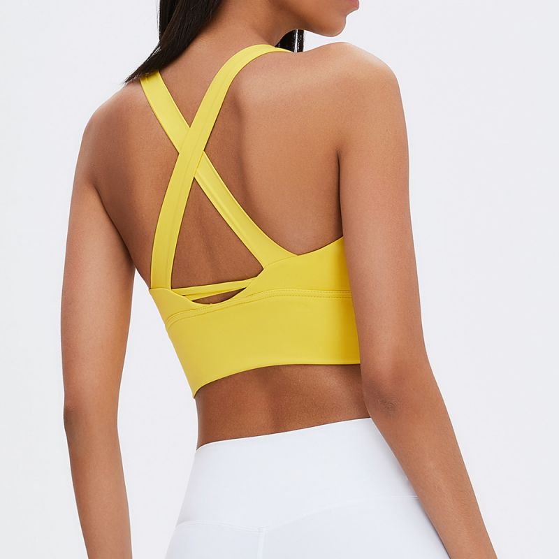 Wide Shoulder Straps Sport Bra